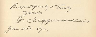 Varina Howell Davis' Signature