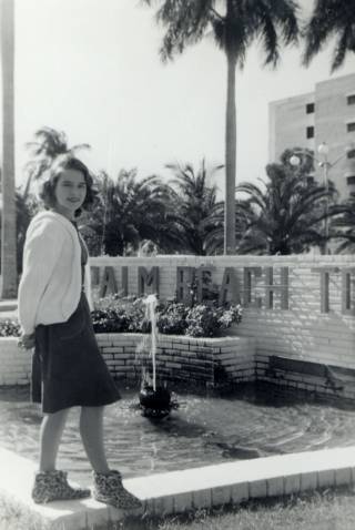 Patricia Beaver (Mitchell) at Palm Beach, Florida
