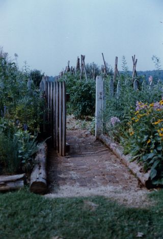 Entrance to vegetable garden
