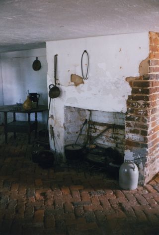 Kitchen fireplace