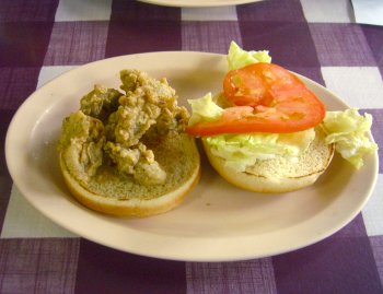 Biscuit Shack Oyster Sandwich
