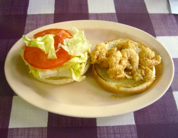 Biscuit Shack Shrimp Sandwich