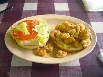 Biscuit Shack Shrimp Sandwich