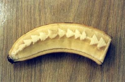 Jonathan's carved banana