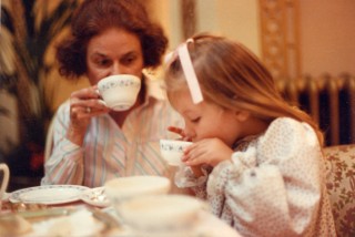 Reba Beaver and Sarah Mitchell: Tea at the Ritz, London, July 3, 1982