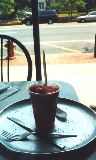 Watermelon-flavored Italian Ice